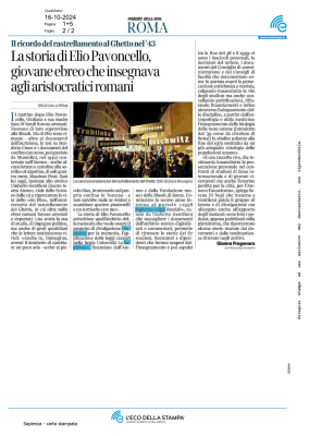 55 Sapienza per la Memoria Corriere 02 16 ottobre 2024